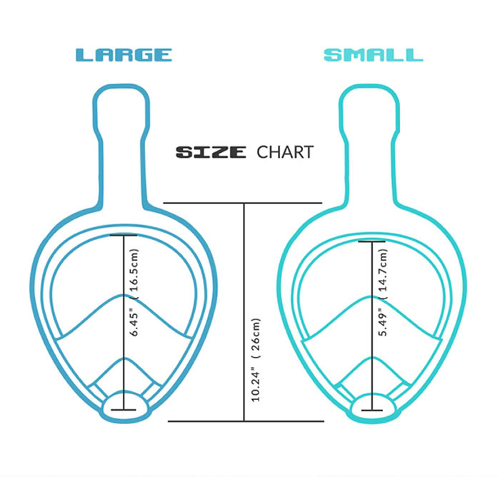 Snorkel Size Chart