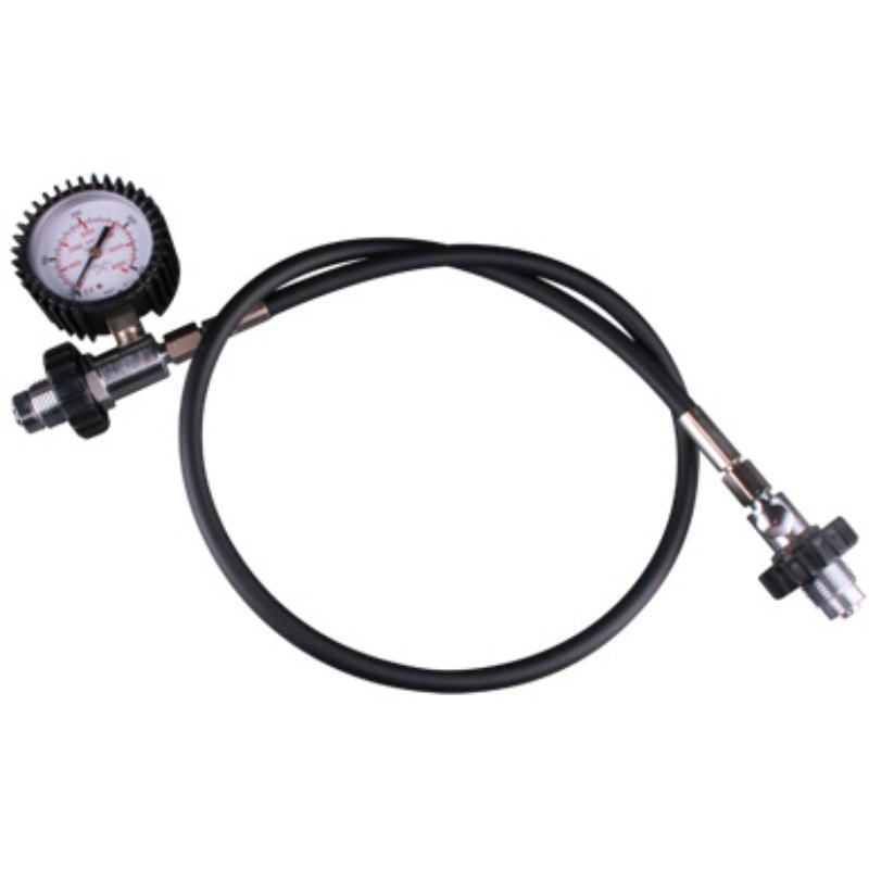 Decanting Hose DIN 300 bar with Gauge